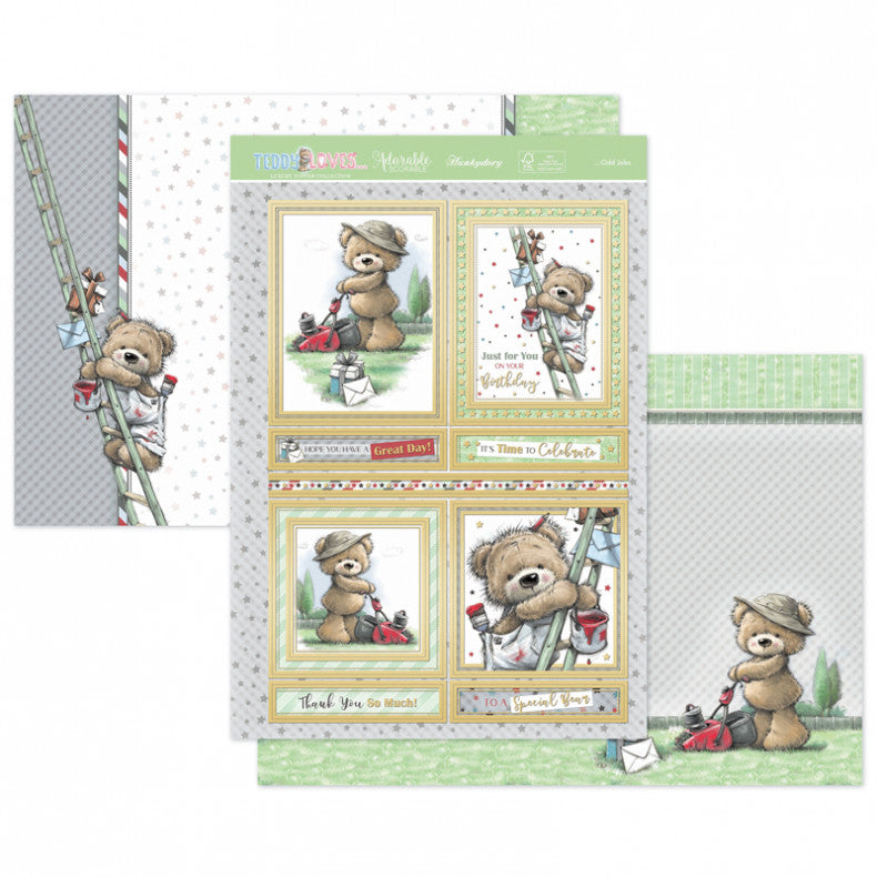 Teddy Loves - Odd Jobs Hunkydory Luxury Topper