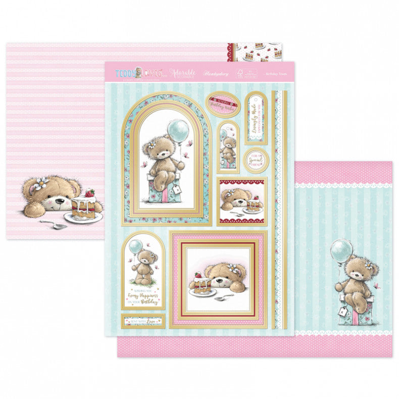 Teddy Loves - Birthday Treats Hunkydory Luxury Topper