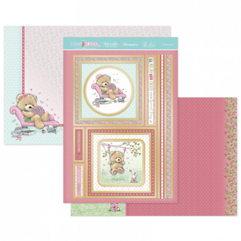 Teddy Loves - A sunny Day Hunkydory Luxury Topper