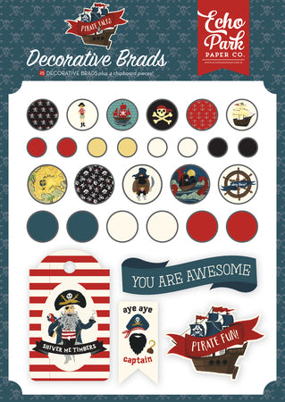 Pirate Tales - Decorative Brads - Echo Park